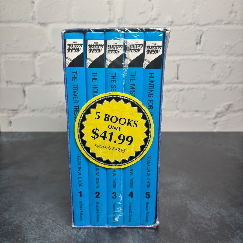 New Sealed The Hardy Boys Starter Set Collectible Books 1-5 Franklin Dixon - Picture 3 of 5